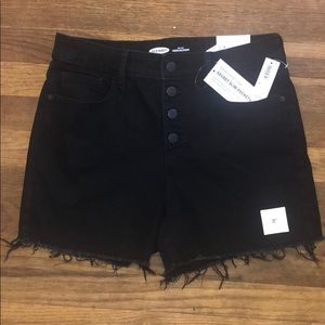 Black High Waisted Shorts